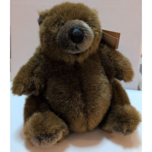 NWT Vintage 80s Fancy Zoo Mini Pot Belly Bear 8” Plush Stuffed Bear excellent!